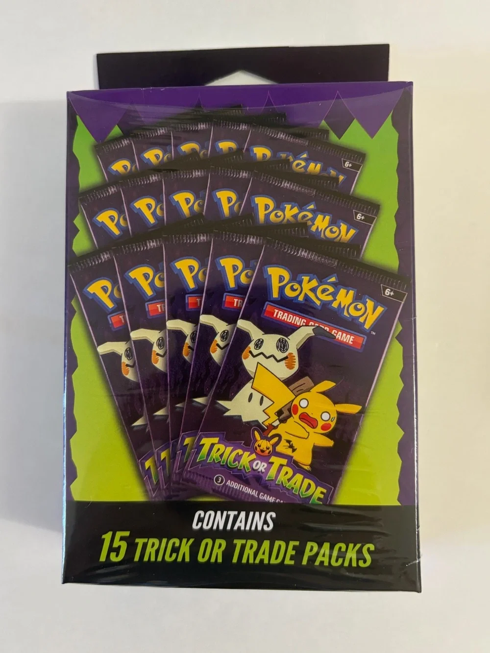 Pokemon TCG Trick or Trade Mimikyu & Pikachu / 15 pack Mini booster box
